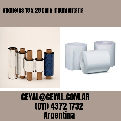 etiquetas 18 x 28 para indumentaria