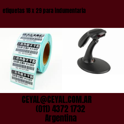 etiquetas 18 x 29 para indumentaria