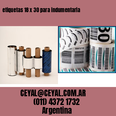 etiquetas 18 x 30 para indumentaria