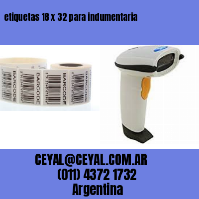 etiquetas 18 x 32 para indumentaria