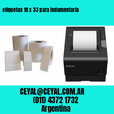 etiquetas 18 x 33 para indumentaria
