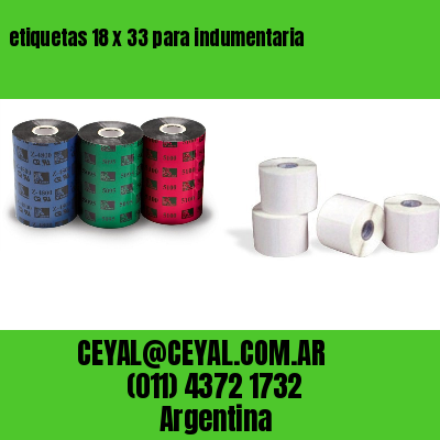 etiquetas 18 x 33 para indumentaria