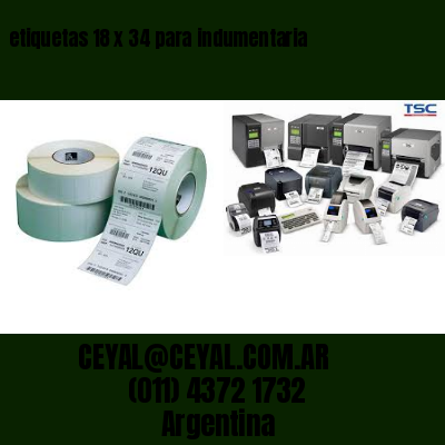 etiquetas 18 x 34 para indumentaria