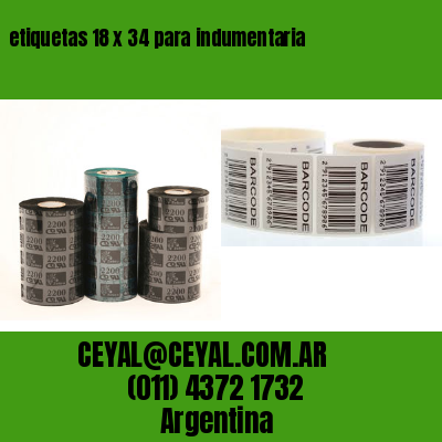 etiquetas 18 x 34 para indumentaria