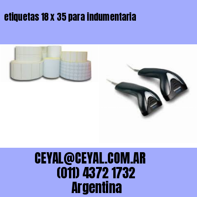 etiquetas 18 x 35 para indumentaria
