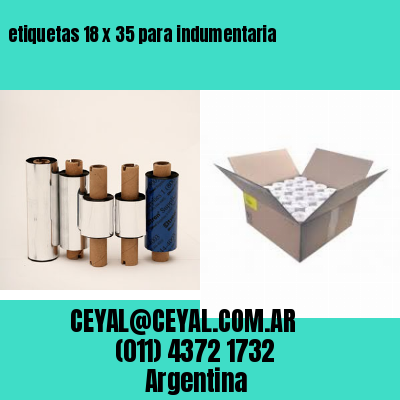 etiquetas 18 x 35 para indumentaria