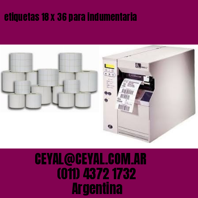 etiquetas 18 x 36 para indumentaria