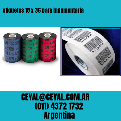 etiquetas 18 x 36 para indumentaria