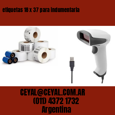 etiquetas 18 x 37 para indumentaria