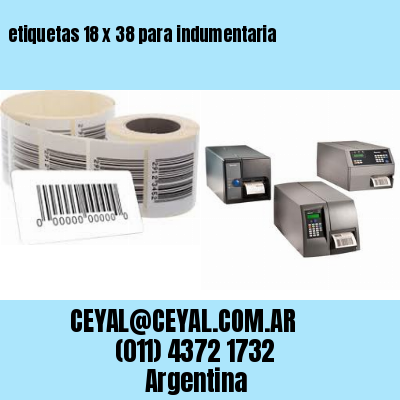 etiquetas 18 x 38 para indumentaria