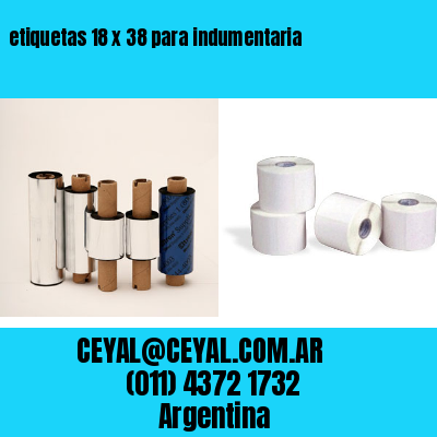 etiquetas 18 x 38 para indumentaria