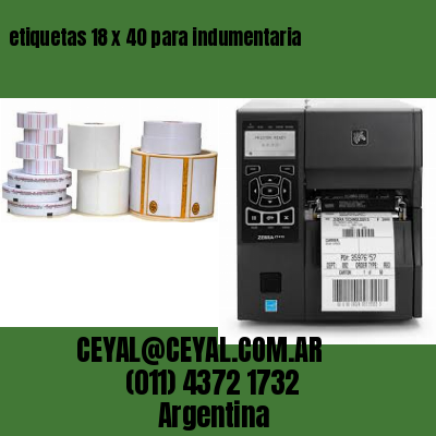 etiquetas 18 x 40 para indumentaria