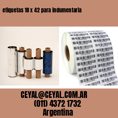etiquetas 18 x 42 para indumentaria