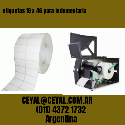 etiquetas 18 x 46 para indumentaria