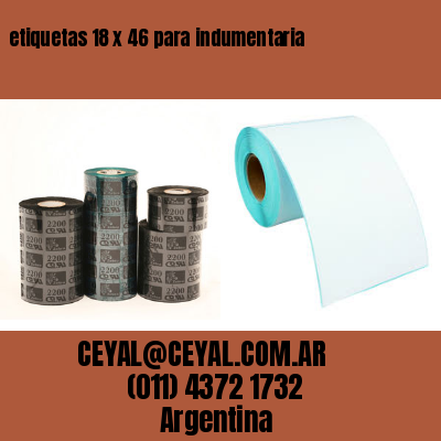 etiquetas 18 x 46 para indumentaria
