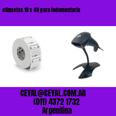 etiquetas 18 x 48 para indumentaria
