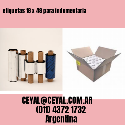 etiquetas 18 x 48 para indumentaria
