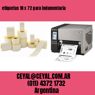 etiquetas 18 x 72 para indumentaria