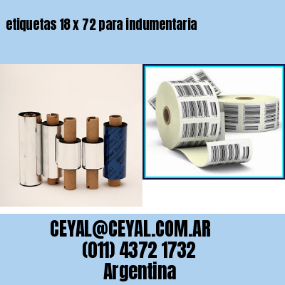 etiquetas 18 x 72 para indumentaria