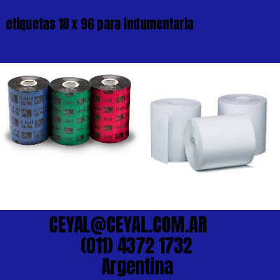 etiquetas 18 x 96 para indumentaria
