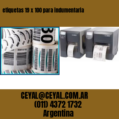etiquetas 19 x 100 para indumentaria