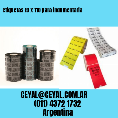 etiquetas 19 x 110 para indumentaria