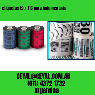 etiquetas 19 x 116 para indumentaria