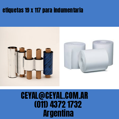 etiquetas 19 x 117 para indumentaria