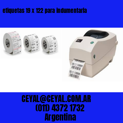 etiquetas 19 x 122 para indumentaria