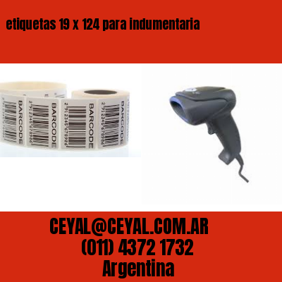 etiquetas 19 x 124 para indumentaria