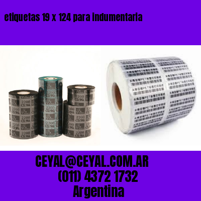 etiquetas 19 x 124 para indumentaria