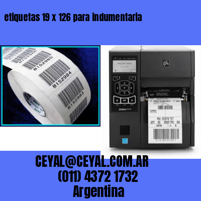 etiquetas 19 x 126 para indumentaria