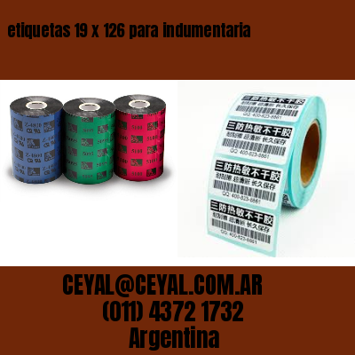 etiquetas 19 x 126 para indumentaria