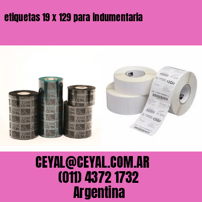 etiquetas 19 x 129 para indumentaria