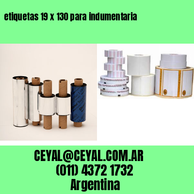 etiquetas 19 x 130 para indumentaria