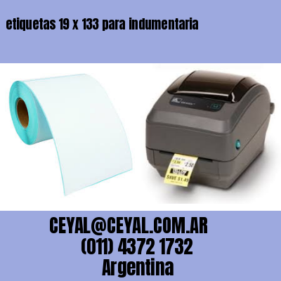 etiquetas 19 x 133 para indumentaria