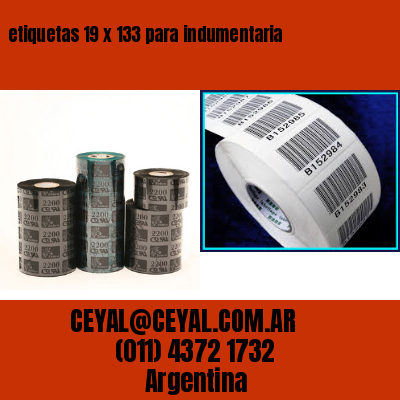 etiquetas 19 x 133 para indumentaria