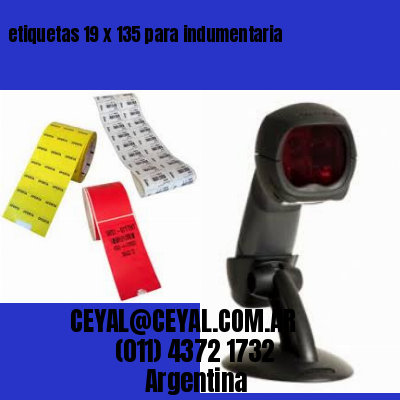 etiquetas 19 x 135 para indumentaria
