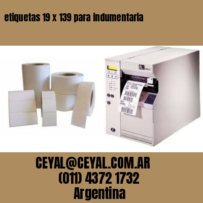 etiquetas 19 x 139 para indumentaria