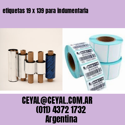 etiquetas 19 x 139 para indumentaria