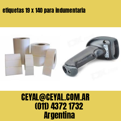 etiquetas 19 x 140 para indumentaria
