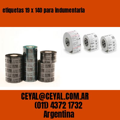 etiquetas 19 x 140 para indumentaria