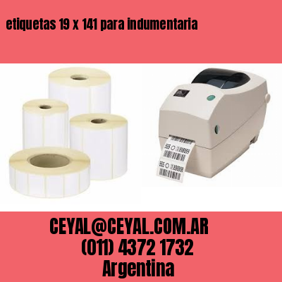etiquetas 19 x 141 para indumentaria