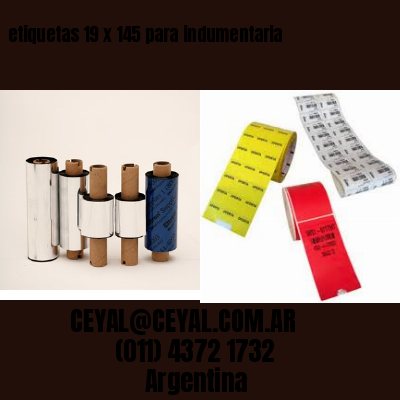 etiquetas 19 x 145 para indumentaria
