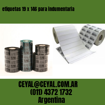 etiquetas 19 x 146 para indumentaria