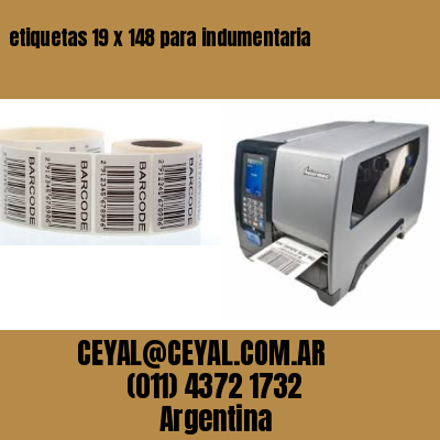 etiquetas 19 x 148 para indumentaria