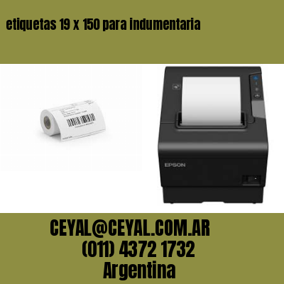 etiquetas 19 x 150 para indumentaria
