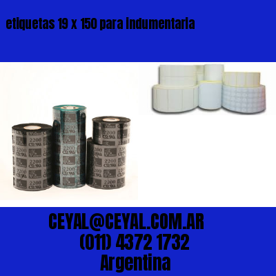 etiquetas 19 x 150 para indumentaria
