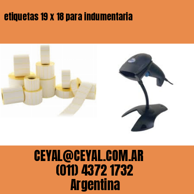 etiquetas 19 x 18 para indumentaria