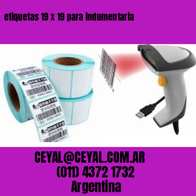 etiquetas 19 x 19 para indumentaria